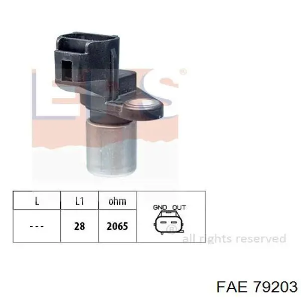 79203 FAE sensor de posición del cigüeñal