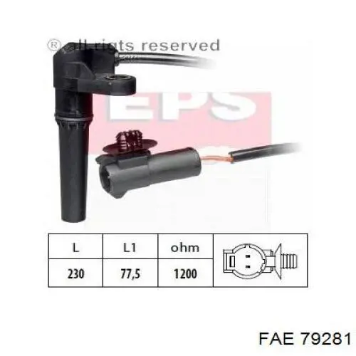 Sensor velocimetro FAE 79281 precio, desde 26,33 EUR