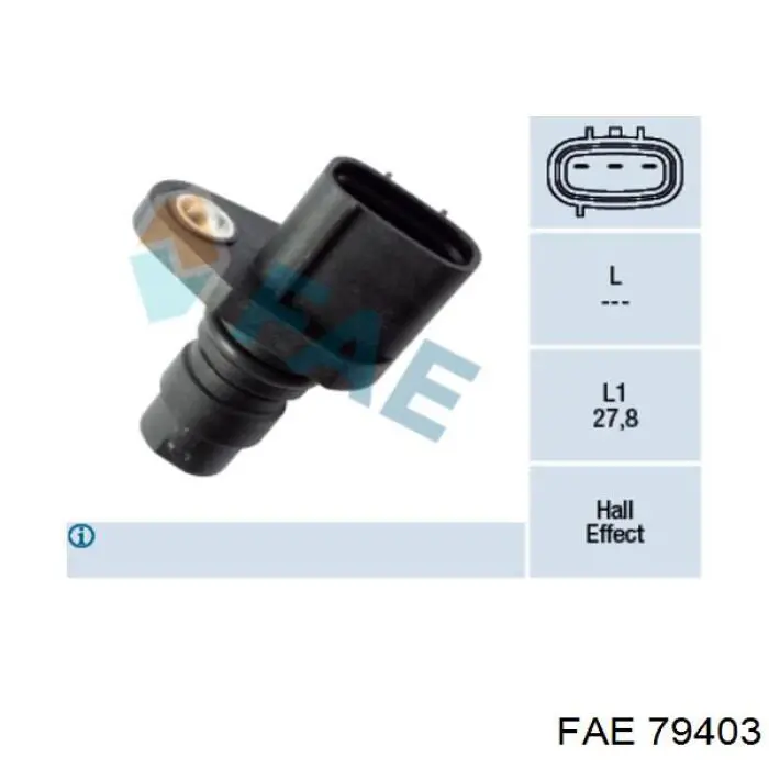 Sensor de árbol de levas FAE 79403 precio, desde 42,31 EUR