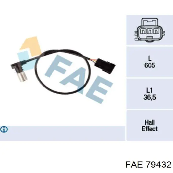 79432 FAE sensor de posición del árbol de levas