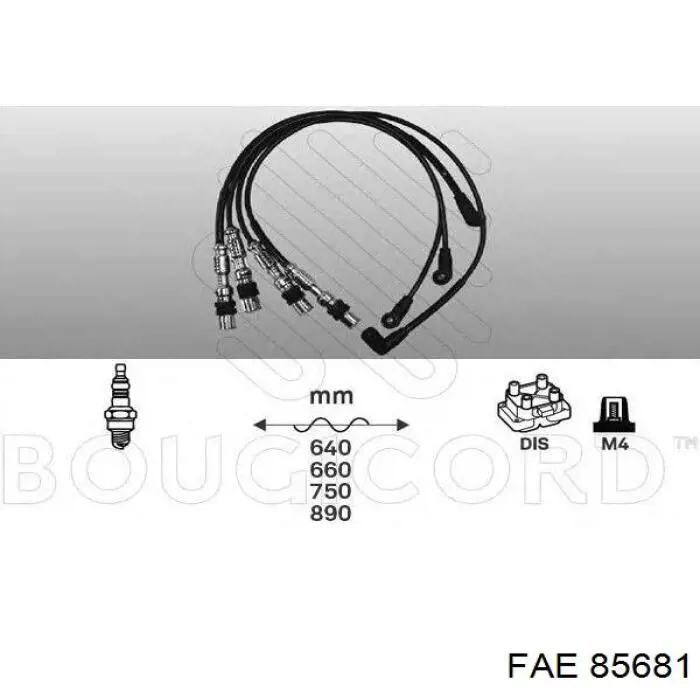 85681 FAE cables de bujías