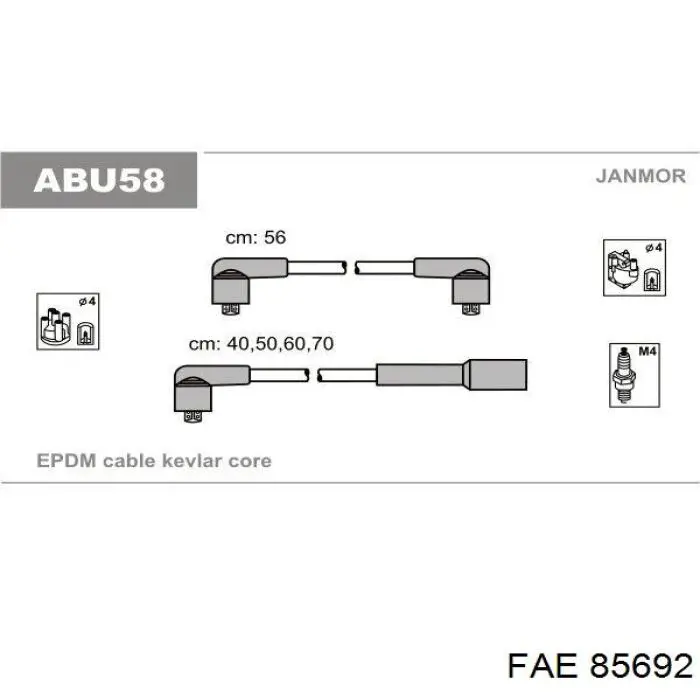 Comprar 85692 FAE Cable de bujía