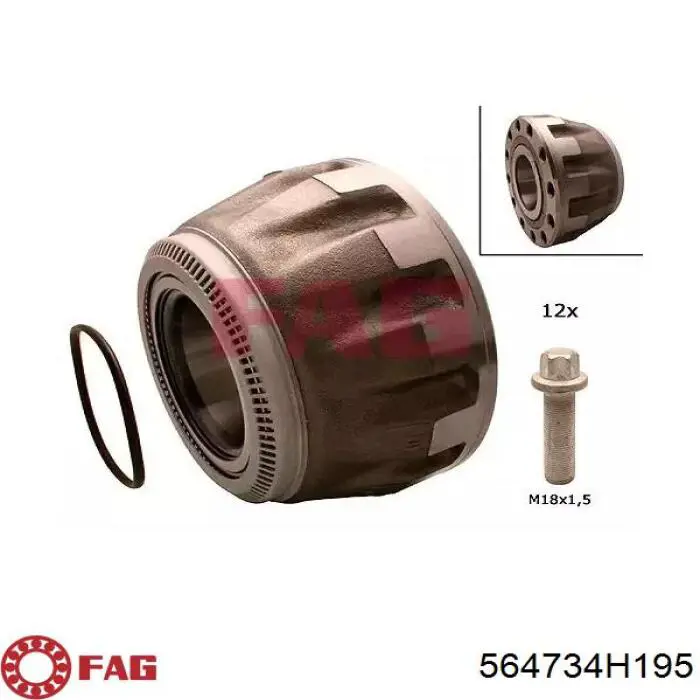 564734H195 FAG Cubo delantero
