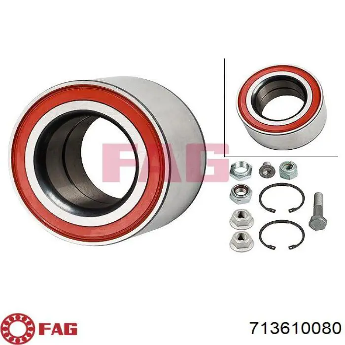 Cojinete de rueda delantero 713610080 FAG