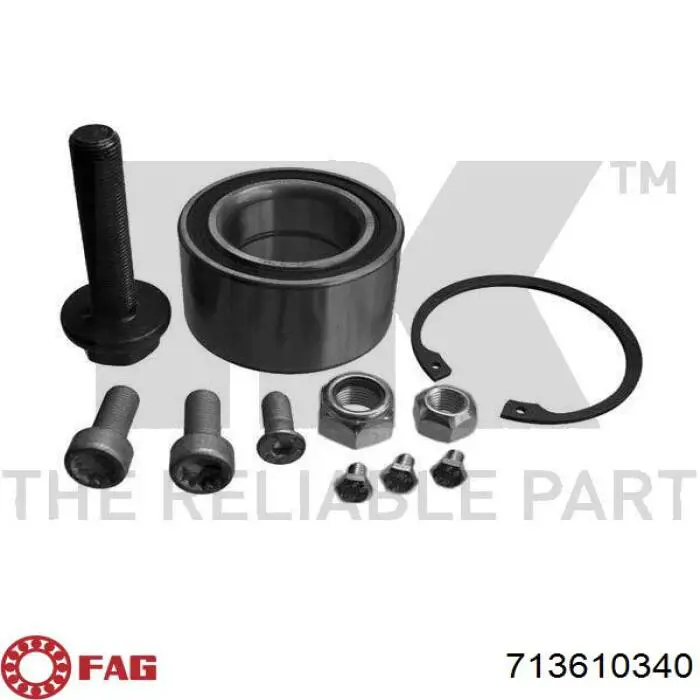 Cojinete de rueda delantero 713610340 FAG
