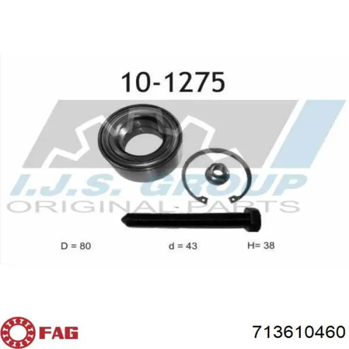 Comprar 713610460 FAG Cojinete de rueda trasero