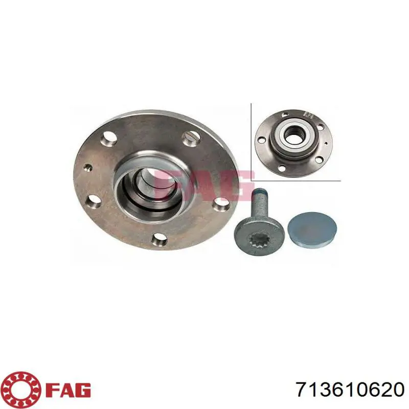 Comprar 713610620 FAG Cubo de rueda, Eje trasero