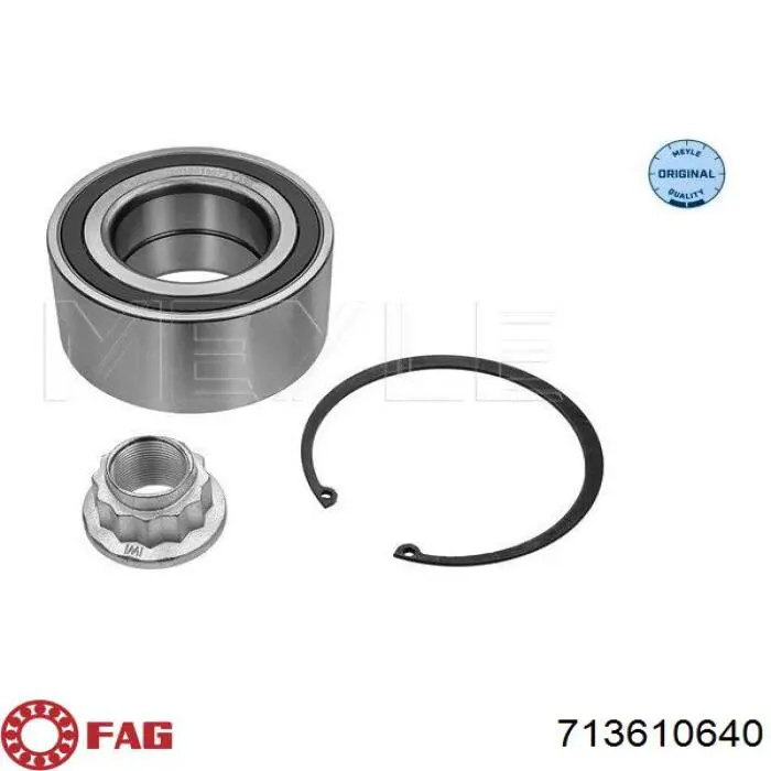 Cojinete de cubo delantero/trasero 713610640 FAG