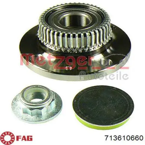 Cubo de rueda trasero 461027 Cautex