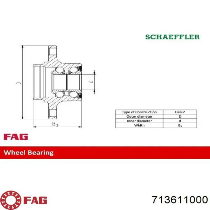 Cubo de rueda trasero Volkswagen Sharan 1 7M8, 7M9, 7M6