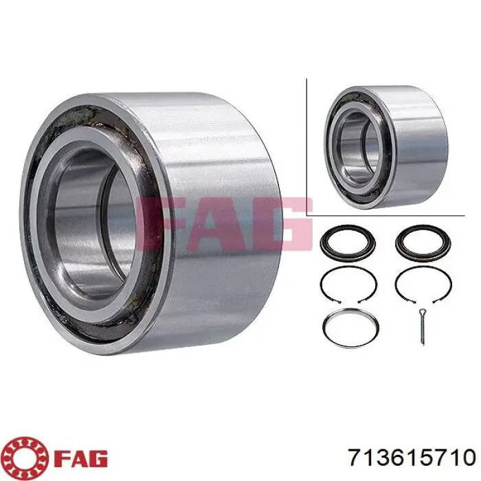 Cojinete de rueda delantero FAG 713615710 precio, desde 32,87 EUR