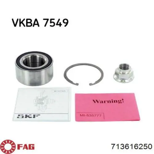 Comprar 713616250 FAG Cojinete de rueda delantero