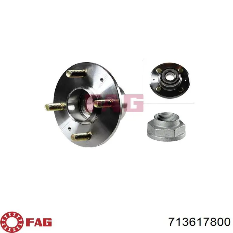 Buje de rueda FAG 713617800 precio, desde 34,52 EUR