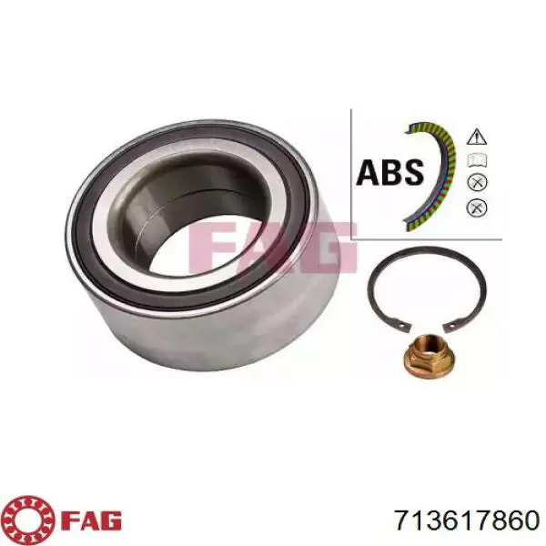 Rodamiento de rueda delantero FAG 713617860