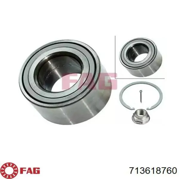 654W0445 Ridex Rodamientos de rueda delantero