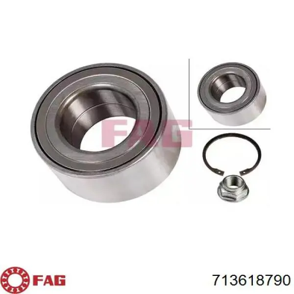 Rodamiento de rueda delantero FAG 713618790