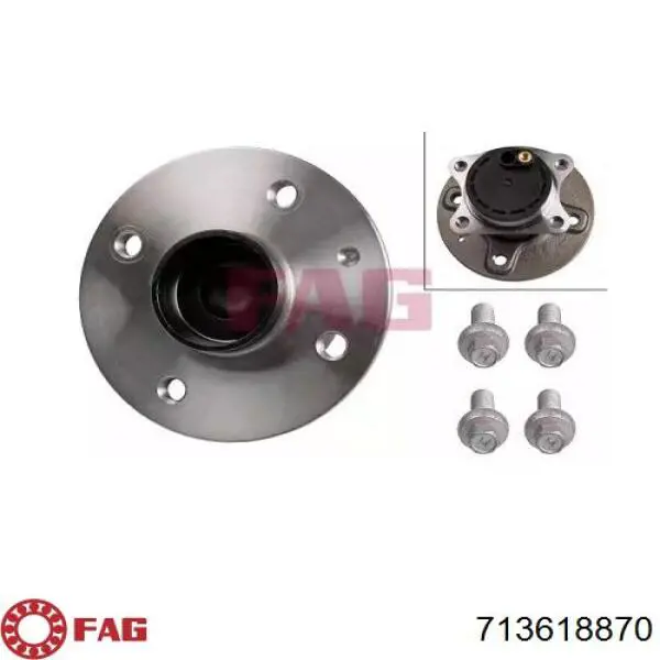 713618870 FAG Buje de rueda trasero