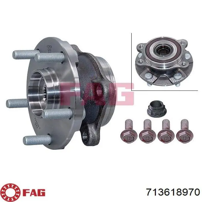 Buje de rueda delantero 713618970 FAG