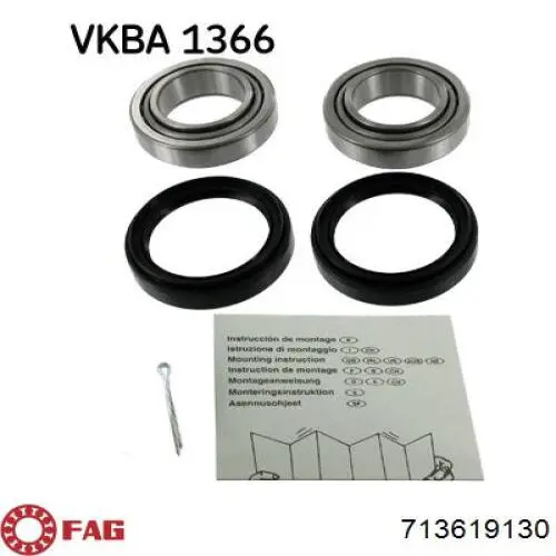 Cojinete de rueda delantero FAG 713619130 precio, desde 28,44 EUR