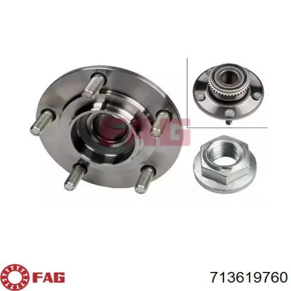Comprar 713619760 FAG Cubo de rueda, Eje trasero