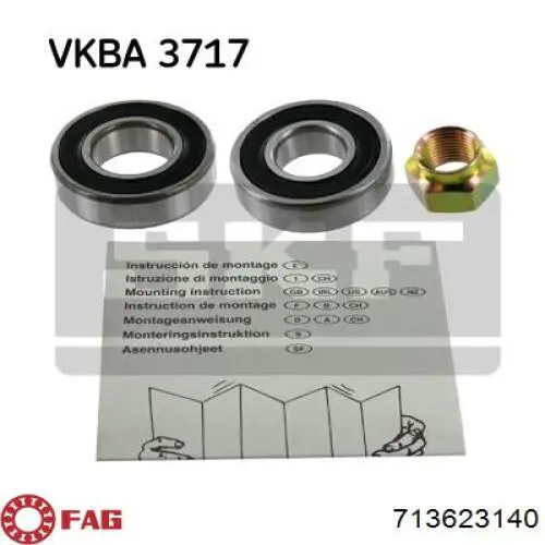 Comprar 713623140 FAG Cojinete de rueda trasero