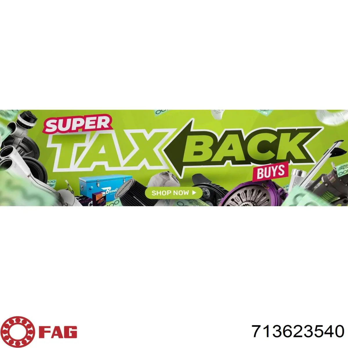 Cubo de rueda trasero 713623540 FAG