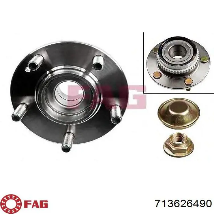 Cojinete de rueda delantero 3669059 Ford