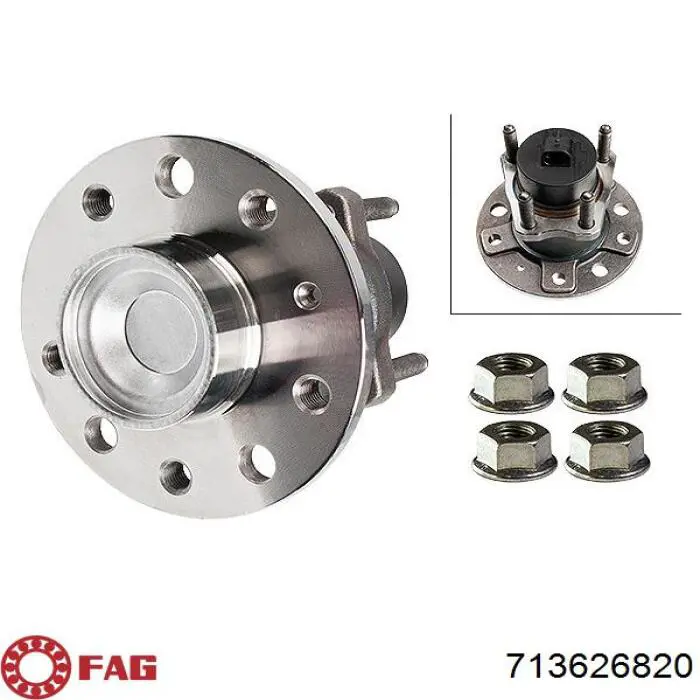 713626820 FAG Rodamientos de rueda delantero