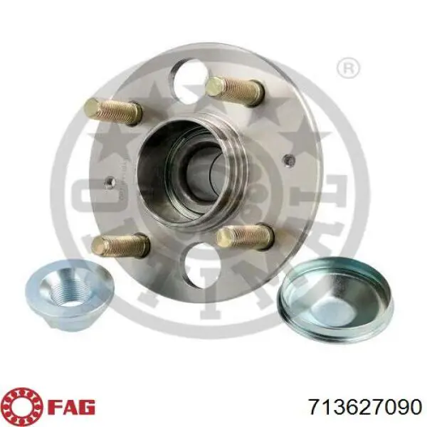 Cubo de rueda trasero KK24025 Japan Parts