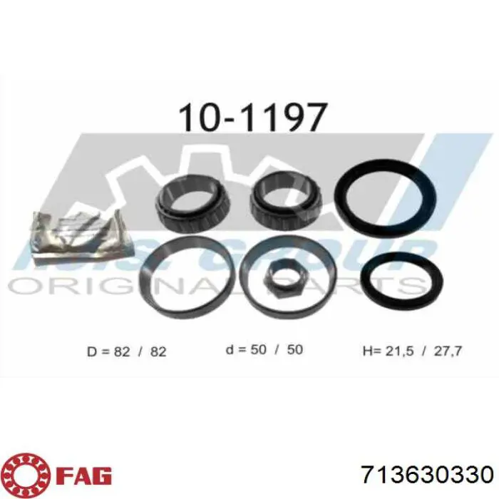 Cojinete de rueda delantero FAG 713630330 precio, desde 36,87 EUR