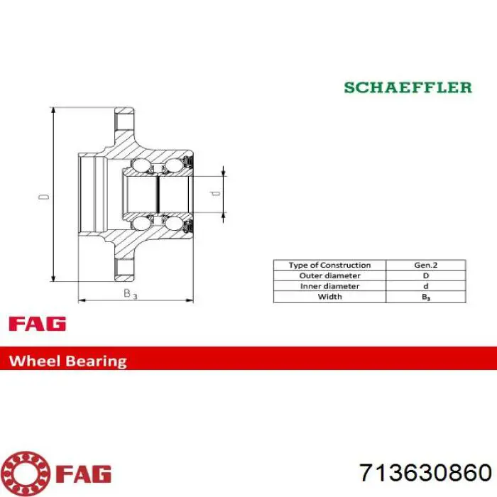 713630860 FAG cubo de rueda trasero