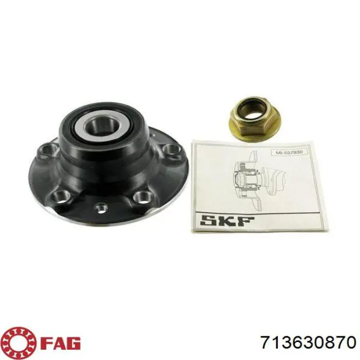 Cubo de rueda trasero 9225035K GSP