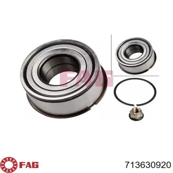 Cojinete de cubo delantero/trasero FAG 713630920 precio, desde 36,24 EUR