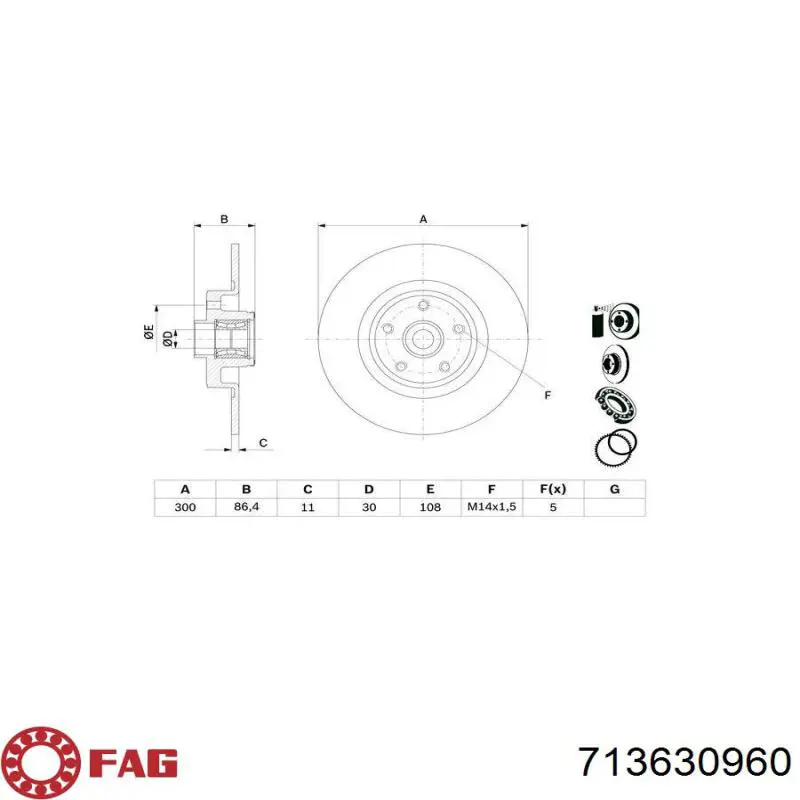 Disco de freno trasero Renault Espace 4 JK0