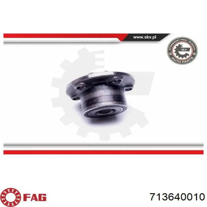Cubo de rueda trasero 9403350718 Fiat/Alfa/Lancia