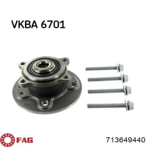 CHA125 Comline cubo de rueda trasero