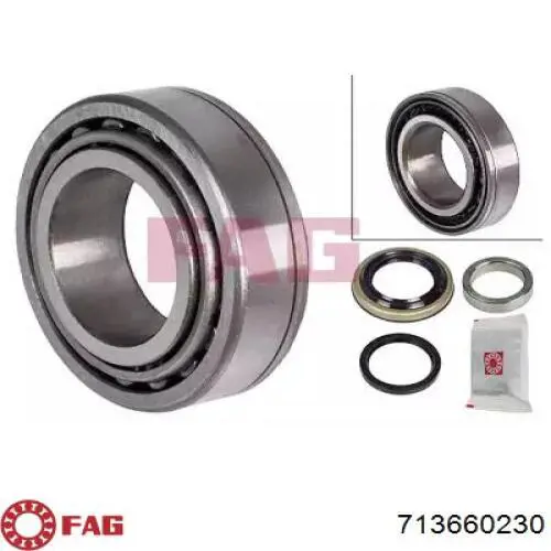 Cojinete de cubo delantero FAG 713660230 precio, desde 52,11 EUR