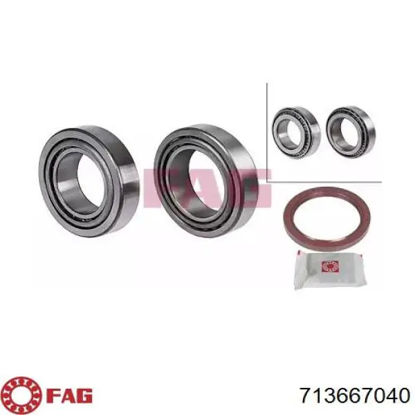 Comprar 713667040 FAG Cojinete de rueda trasero