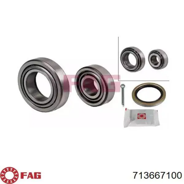 Cojinete de rueda delantero FAG 713667100 precio, desde 91,35 EUR