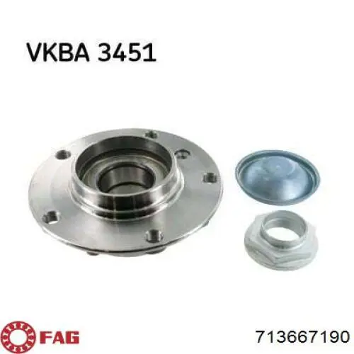 Buje de rueda delantero 713667190 FAG
