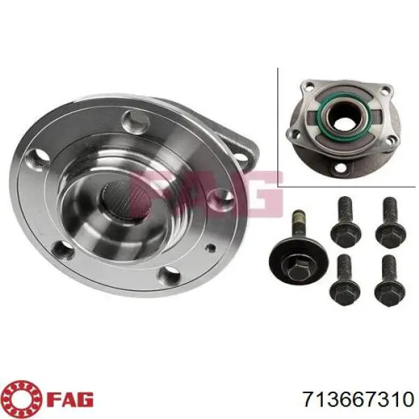 Comprar 713667310 FAG Cojinete de rueda delantero