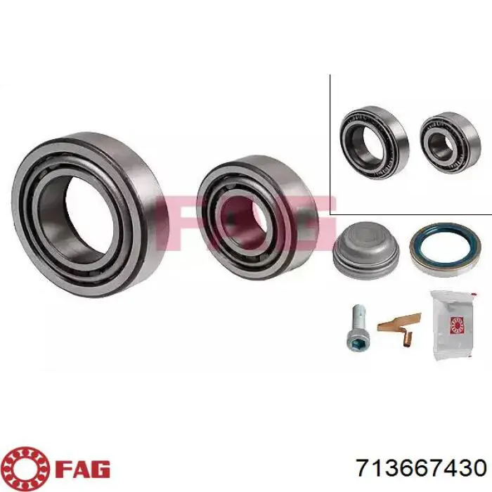 Cojinete de rueda delantero FAG 713667430 precio, desde 18,30 EUR