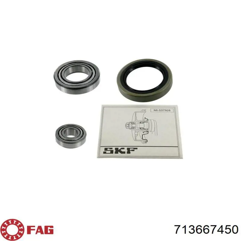 Comprar 713667450 FAG Cojinete de rueda delantero