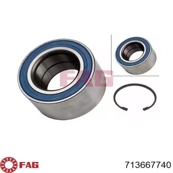 Cojinete de cubo delantero/trasero 713667740 FAG
