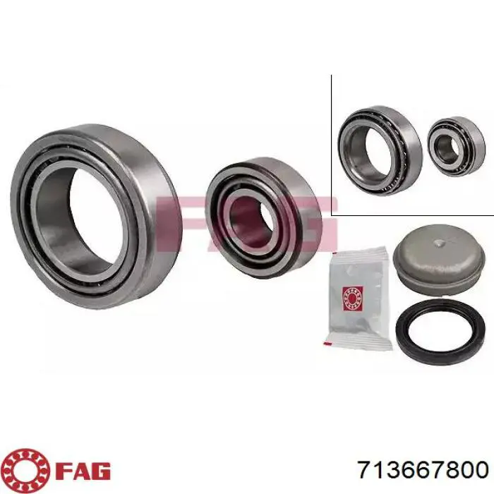 Comprar 713667800 FAG Cojinete de rueda delantero