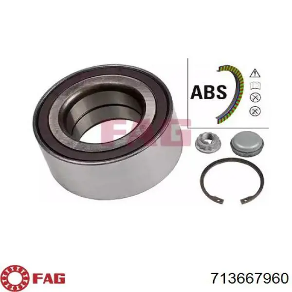 Comprar 713667960 FAG Cojinete de rueda delantero
