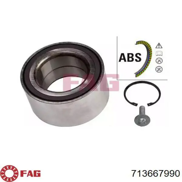 Comprar 713667990 FAG Cojinete de rueda delantero