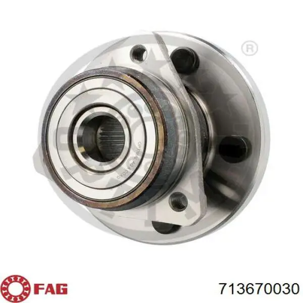 Buje de rueda delantero 713670030 FAG