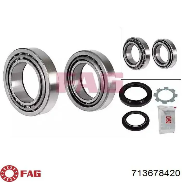 Comprar 713678420 FAG Cojinete de rueda trasero