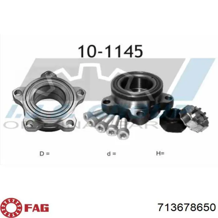 Comprar 713678650 FAG Cojinete de rueda delantero